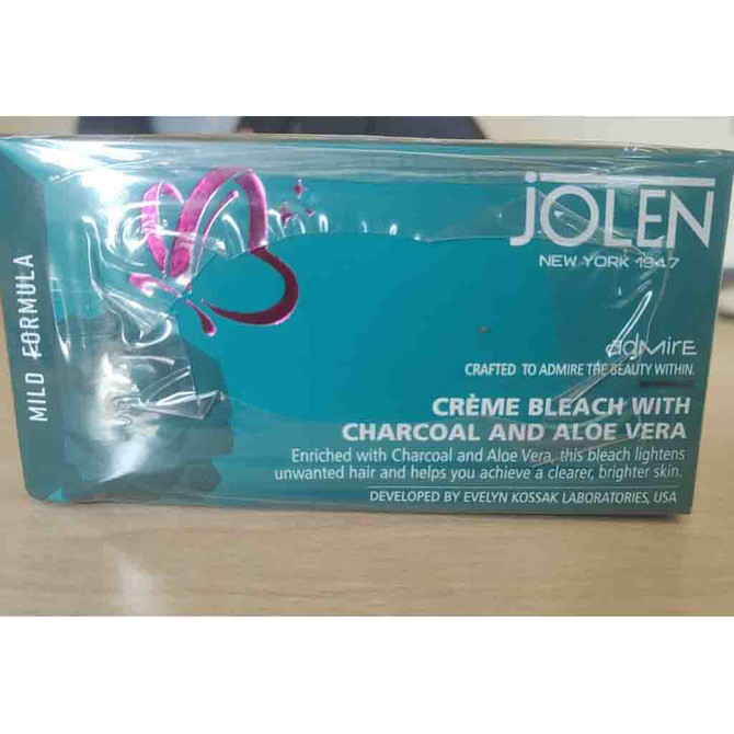 Jolen Charcoal Aloe Vera Bleach, 247 Grams