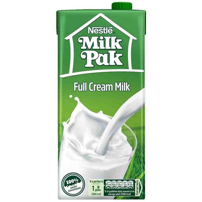 Nestle Milk Pak Full Cream Milk, 1 Lit