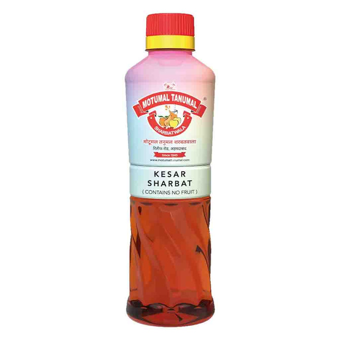 Motumal Tanumal Kesar Sharbat, 750 ML