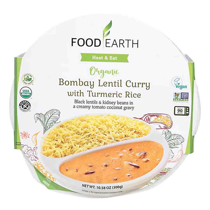 Food Earth Org Bombay Lentil Curry, 300 Grams