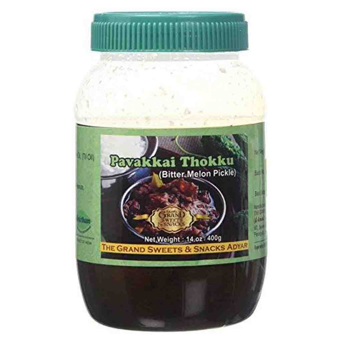 Grand Sweets Pavakkai Thokku, 14 Oz
