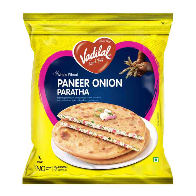 Vadilal Paneer Onion Paratha, 1.2 Kg