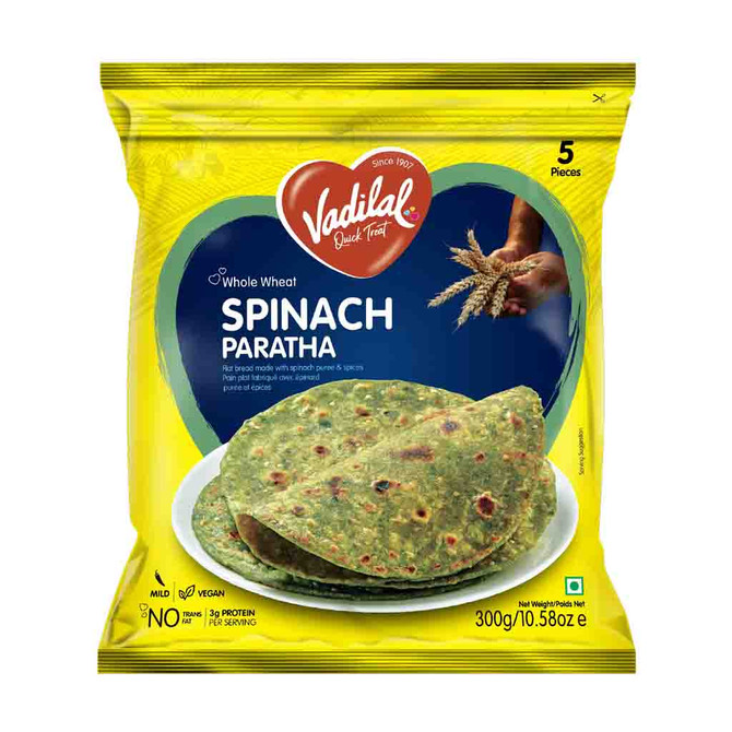 Vadilal Spinach Paratha, 300 Grams