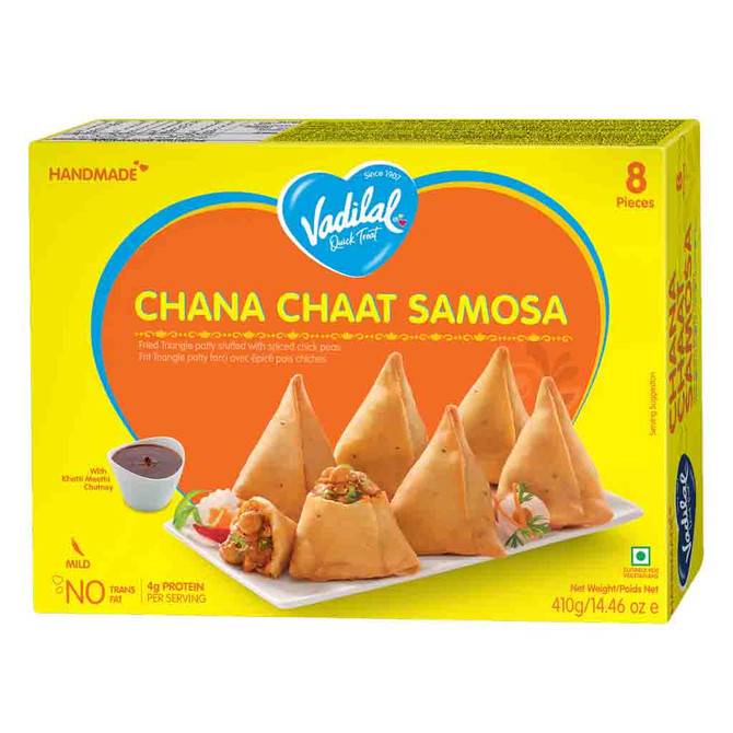 Vadilal Chana Chaat Samosa, 410 Grams