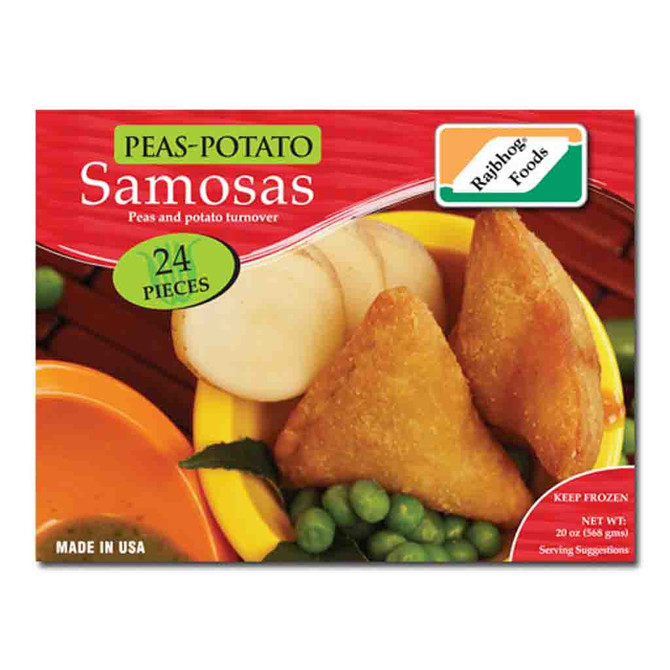 Rajbhog Peas Potato Samosa 24Pc, 20 Oz