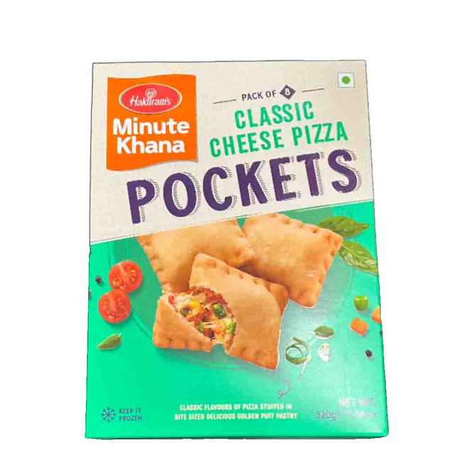 Haldirams Classic Cheese Pizza Pockets, 320 Grams