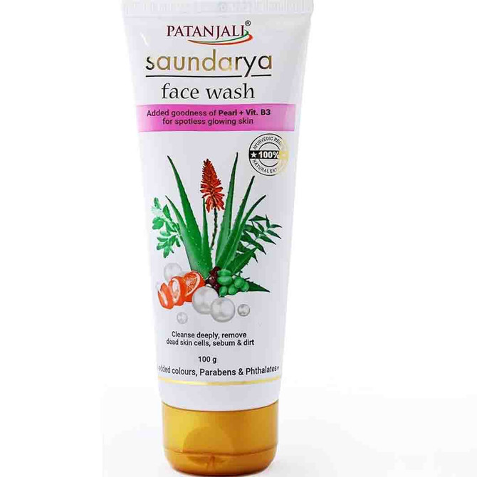 Patanjali Saundarya Face Wash, 100 Grams
