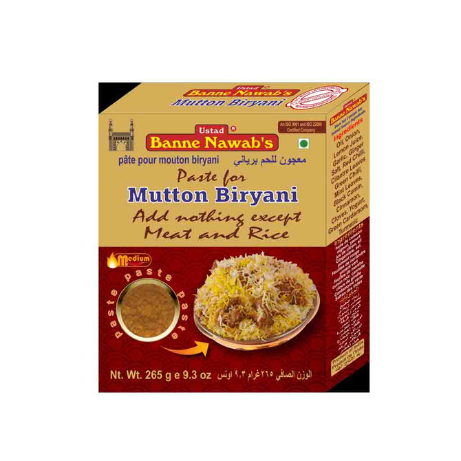 Banne Nawabs Mutton Biryani Paste, 265 Grams