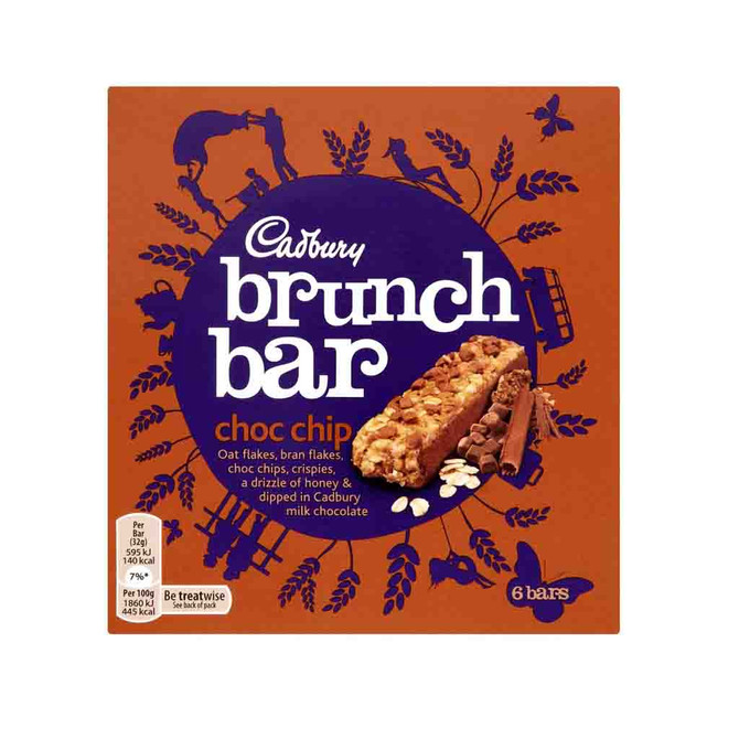Cadbury Brunch Choc Chip, 5 PK