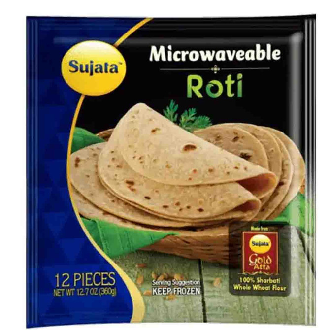 Sujata Micowaveable Roti 12 pcs, 360 Grams