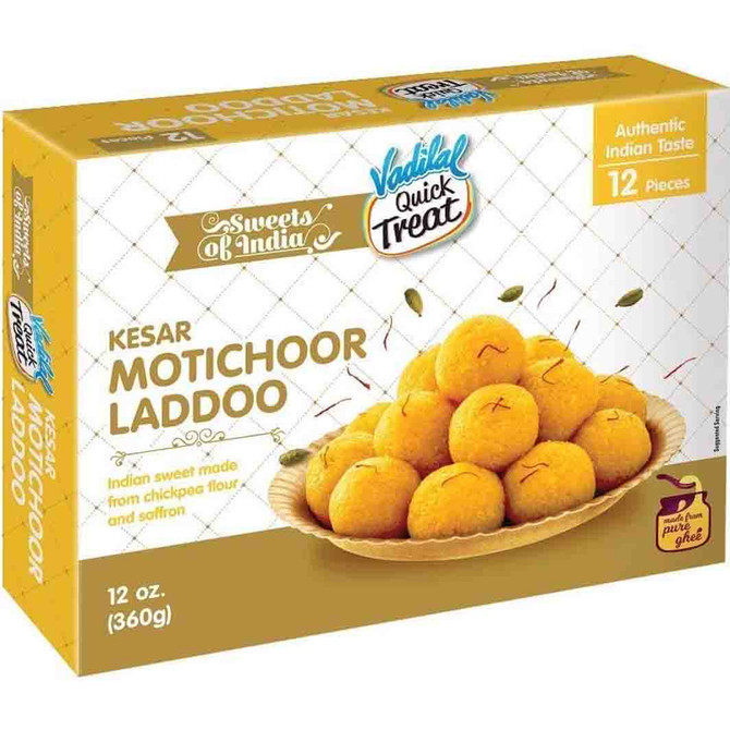Vadilal Kesar Motichoor Ladoo, 340 Grams