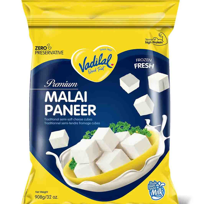 Vadilal Malai Paneer Cubes, 908 Grams