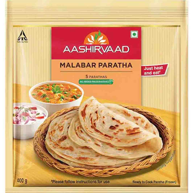 Aashirvaad Malabar Paratha, 400 Grams
