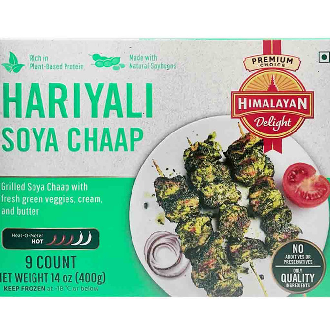 Himalayan Delight Hariyali Soya Chaap, 400 Grams