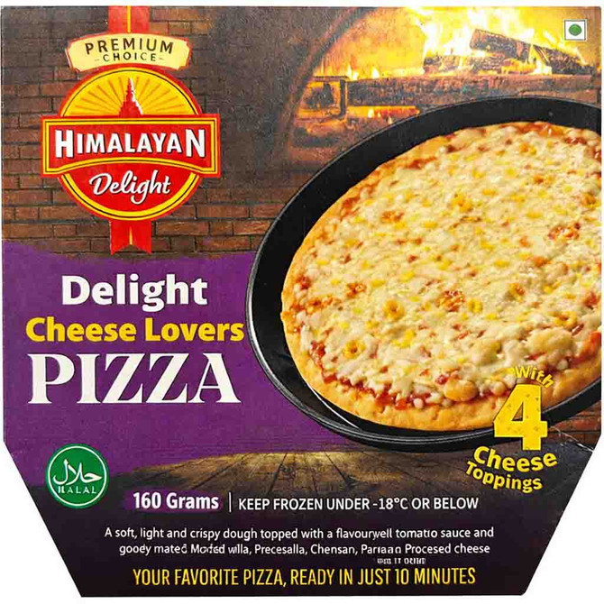 Himalayan Delight Delight Cheese Lovers Pizza, 160 Grams