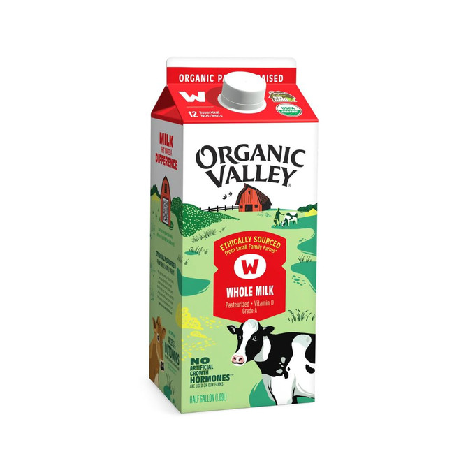 Organic Valley Whole Milk, 1 Gal