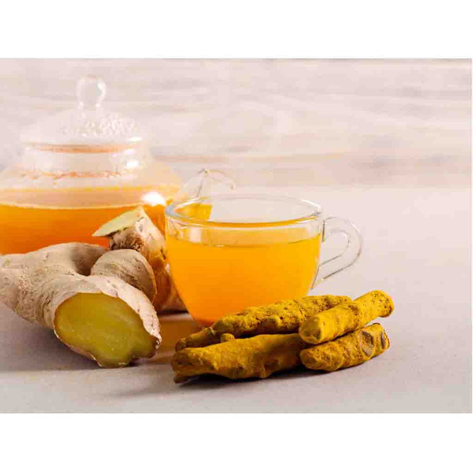 pran honey ginger tea turmeric flavor, 360 grams