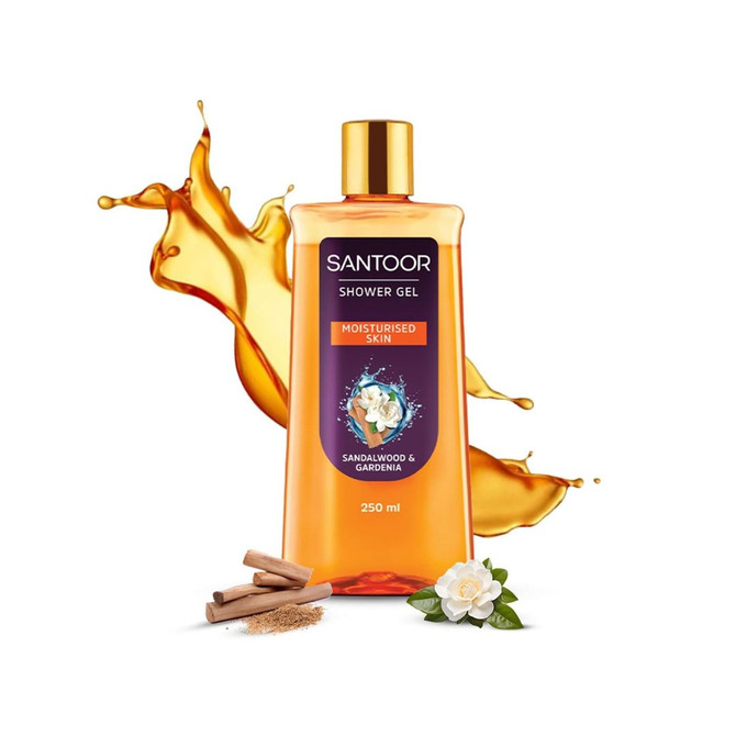 Santoor Shower Gel Sandal Gardenia, 250 ML