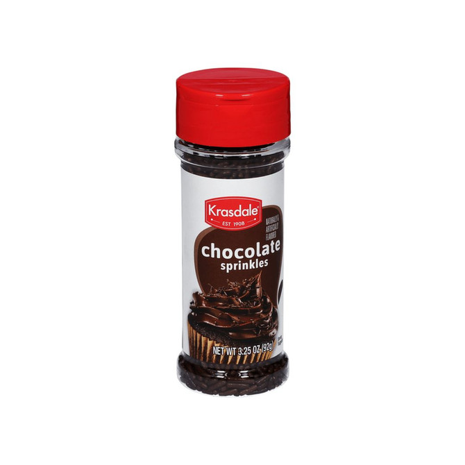 Krasdale Chocolate Sprinkles, 312 Grams