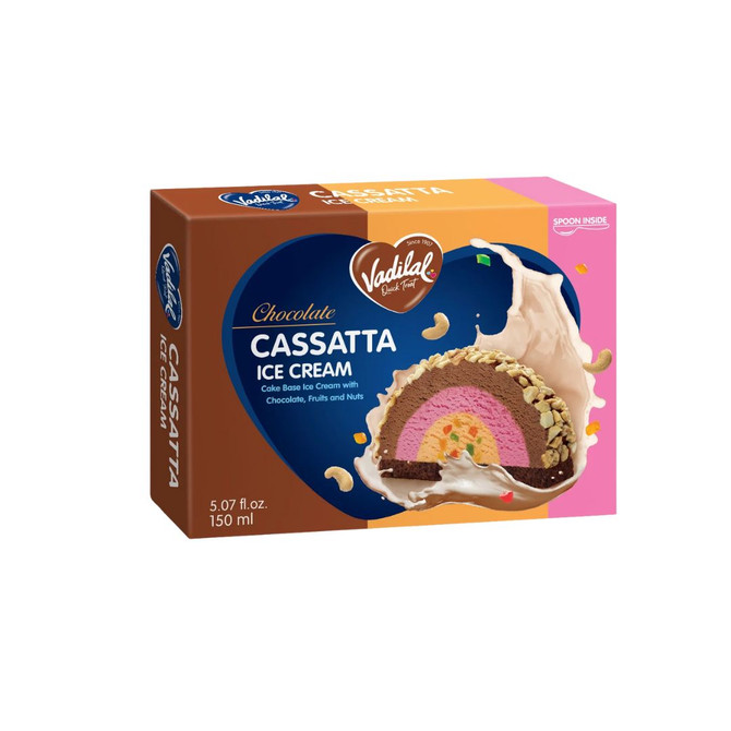 Vadilal Chocolate Cassatta Ice Cream, 1.5 Liter