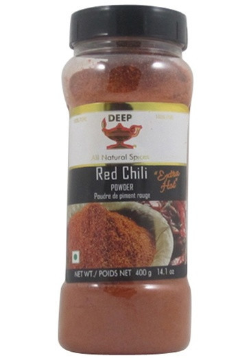 Deep Red Chilli Powder Extra Hot Bottle, 14 Oz