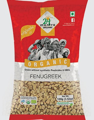 24 Mantra Org Fenugreek, 200 Grams