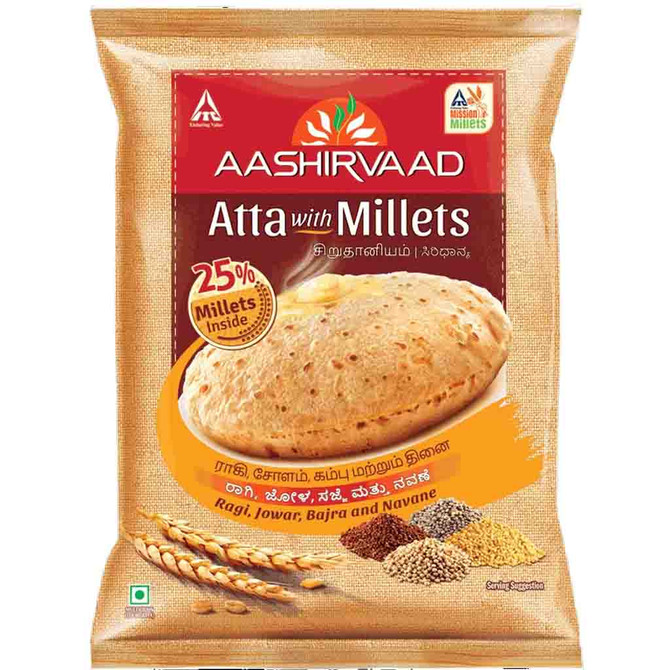 Aashirvaad Atta With Millets, 10 Lb