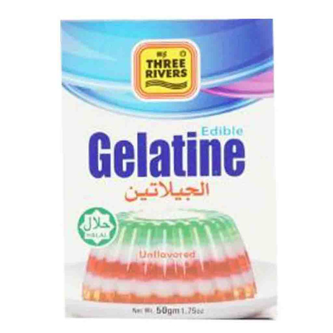 Three Rivers Edible Gelatine, 1.75 Oz