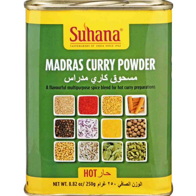 Suhana Madras Curry Powder Hot, 250 Grams
