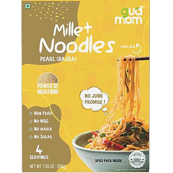 Gudmom Millet Noodles Pearl, 200 Grams