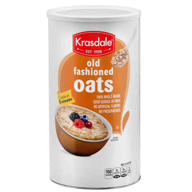 Krasdale Old Fashioned Oats, 18 Oz