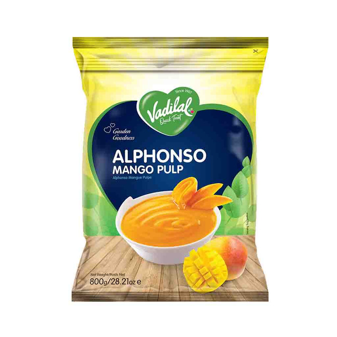 Vadilal Alphanso Mango Pulp, 850 Grams