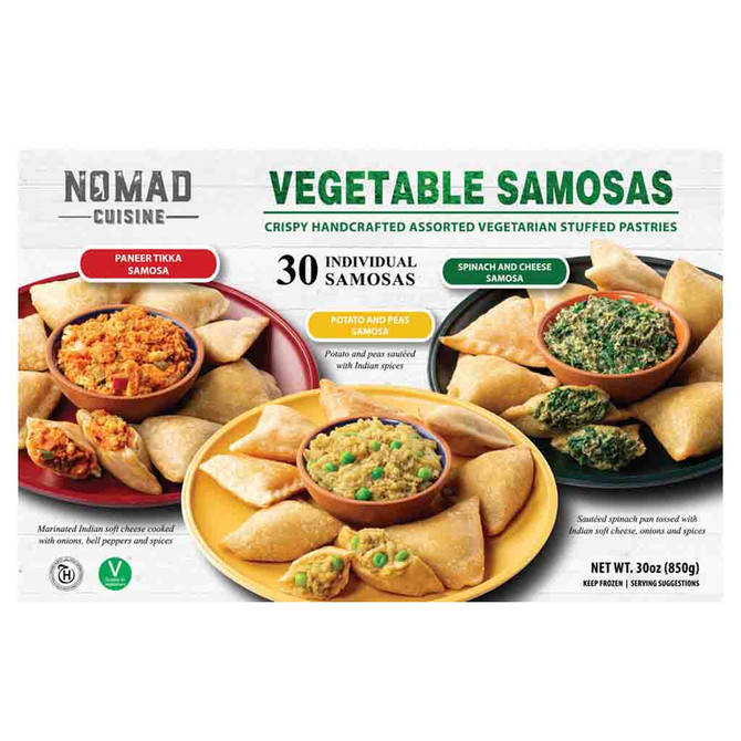 Nomad Cuisine Veg Samosa 30 Pc, 30 PC