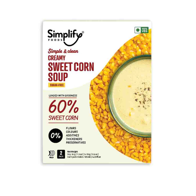 Simplify Creamy And Sweet Corn Soup, 20 Grams
