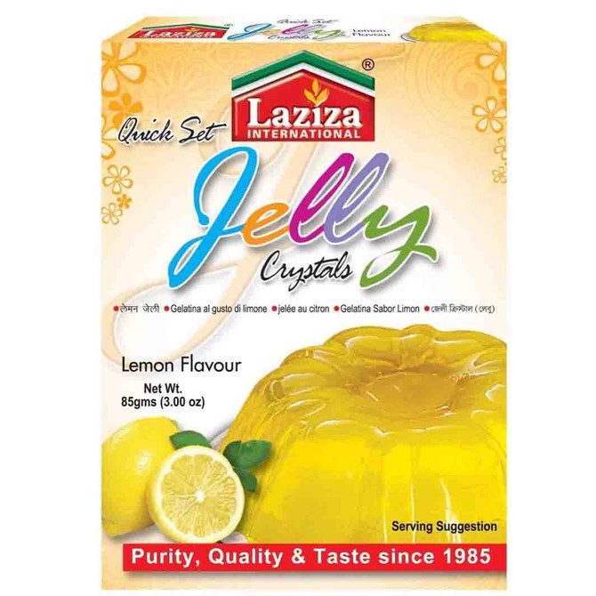 Laziza Jelly Crystals Lemon, 3 Oz