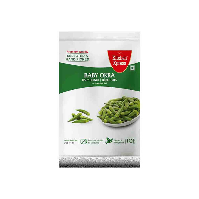 Kitchen Xpress Baby Bhindi Frozen, 11 Oz