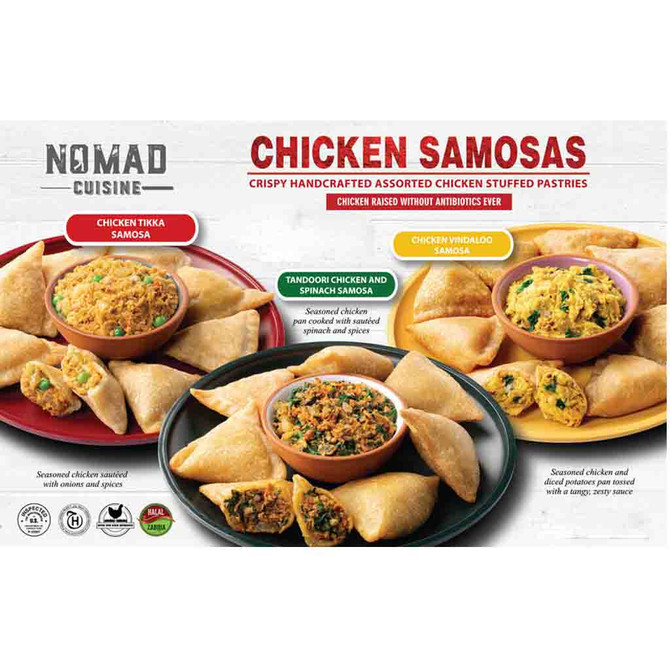 Nomad Cusine Chicken Samosa 30 Pc Frozen, 30 PC