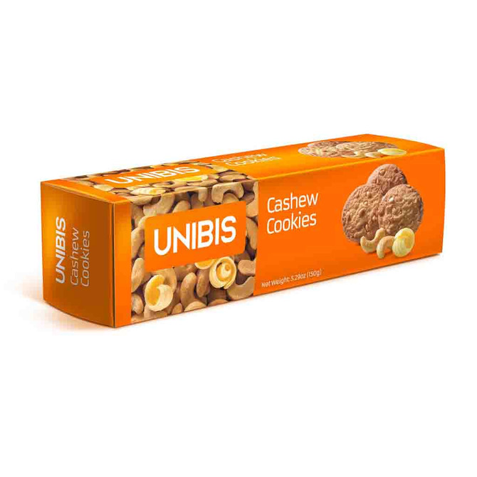 Unibis No Added Sugar Cashew Cookies, 75 Grams
