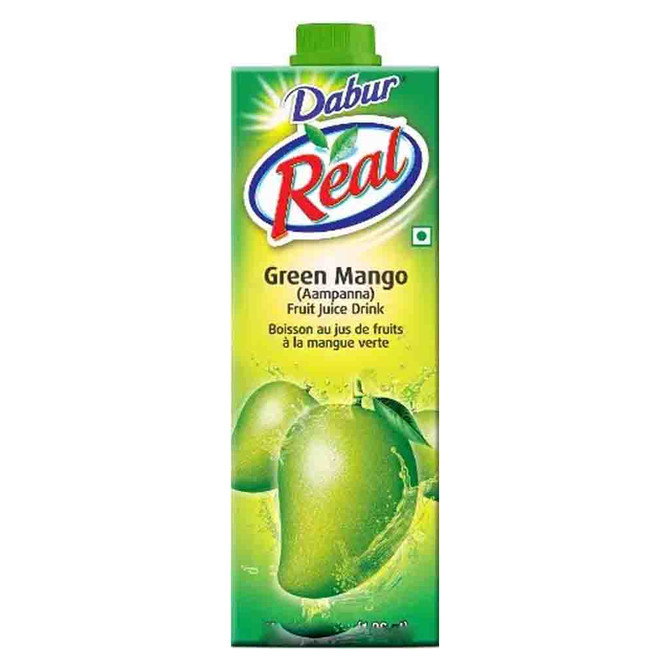 Dabur Real Green Mango Fruit Juice 6 Pc, 200 ML
