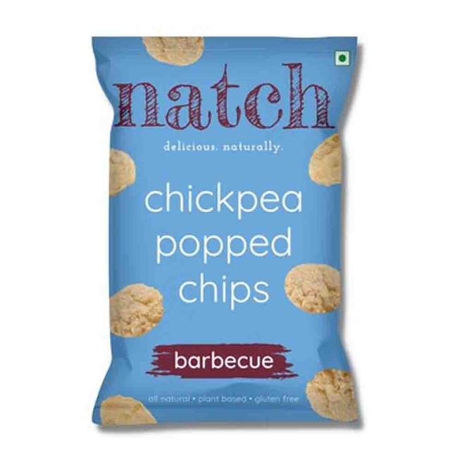 Natch Chickpea Popped Chips Barbecue, 55 Grams