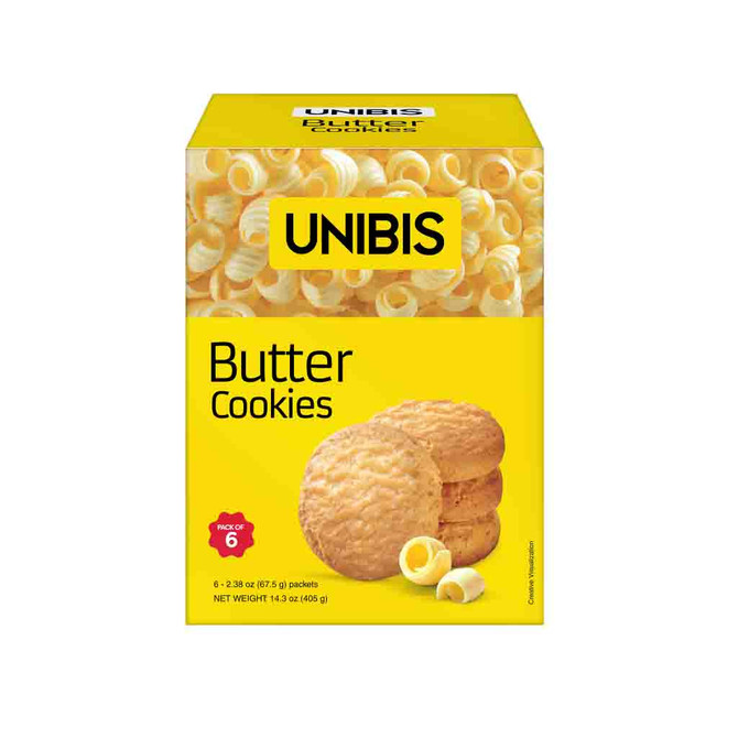 Unibis Butter Cookies, 405 Grams