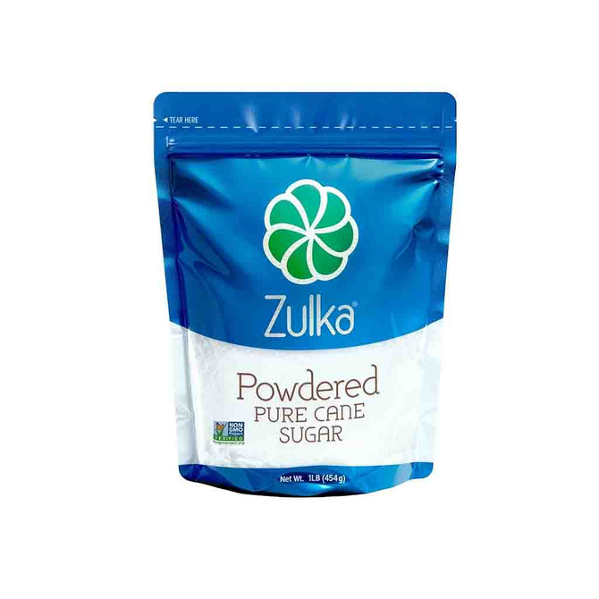Zulka Powderred Pure Cane Sugar, 1 Lb