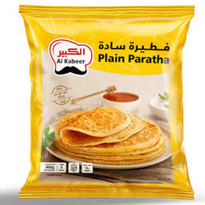Al Kabeer Plain Paratha Frozen, 400 Grams