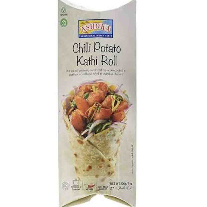 Ashoka Kathi Roll Chilli Potato Frozen, 7 Oz