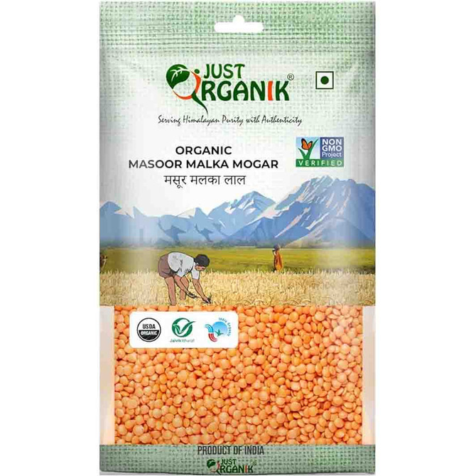 Just Organik Masoor Malka, 2Lb