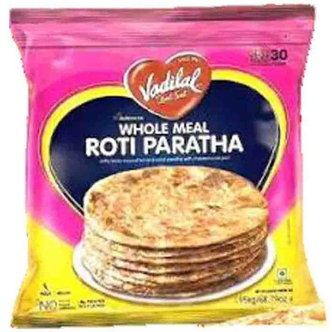 Vadilal Whole Meal Roti Paratha Frozen, 30 PCS