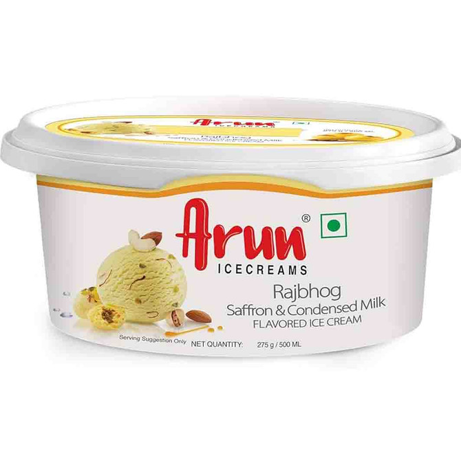 Arun Rajbhog Icecream Frozen, 500 ML