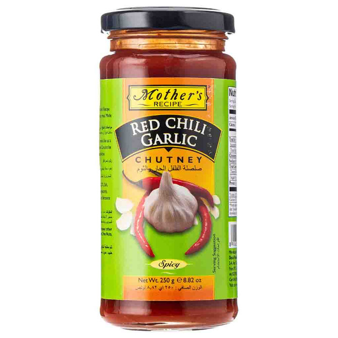 Mothers Red Chilli Garlic Chutney, 250 Grams