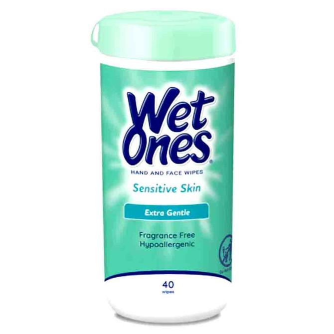 Wet Ones Hand And Face Wipes, 40 WIPES