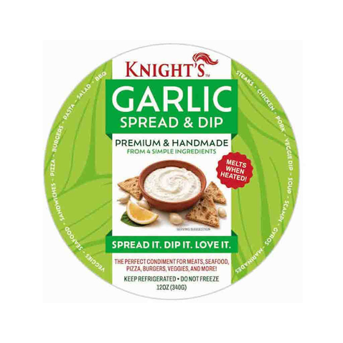 Knights Garlic Spread Dip Frozen, 12 Oz
